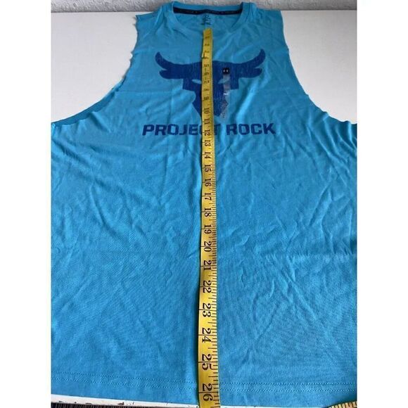 Under Armour UA Project Rock Brahma Bull Muscle Tank Top 1373787-433 Men's Sz L - Picture 6 of 10